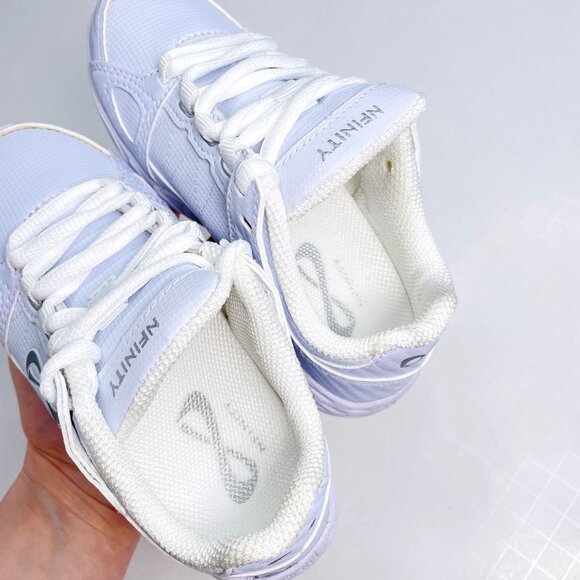 NEW NWOB NFINITY Rival White NF-1013-000 Lace Up Cheer Shoes Y12 Girls Size 12 - Picture 8 of 15